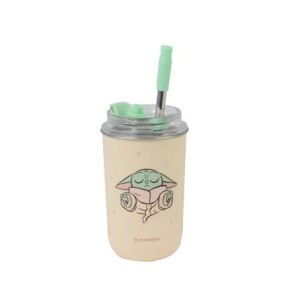 10026011 COPO NEO C/CANUDO 300ML BABY YODA