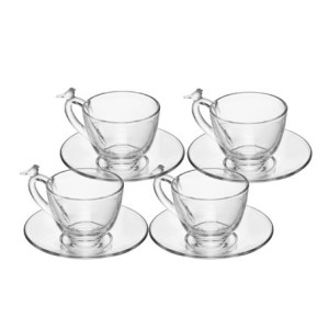 21015 CONJ 4 XICARAS CHA C/PIRES BIRD 180ML