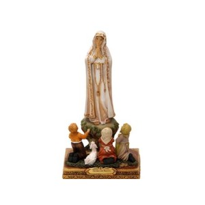 1558-20252 NOSSA SENHORA DE FATIMA COM PASTORES 13CM