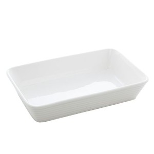 8427 REFRATARIO DE PORCELANA LINEA BRANCO 25,5X16,5X5CM