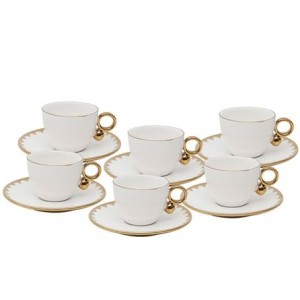 18060 CONJ 6 XICARAS CAFE C/PIRES EGG 90ML