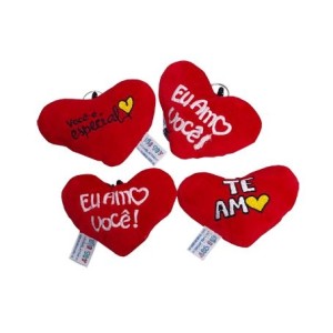 31300384 CHAVEIRO CORACAO PELUCIA