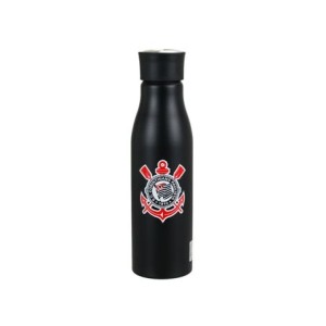 QH073-1 GARRAFA 600ML CORINTHIANS DE ALUMINIO