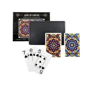 PPC-515 JOGO DE CARTAS PLASTICAS ESPANHOLA NAIPE GRANDE