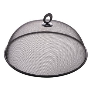 2526 TELA PROTETORA P/ALIMENTOS DE METAL PRETA 35X13CM