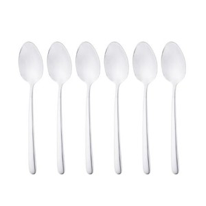 71966 CONJ 6 COLHERES PARA CAFE VIENA ACO INOX