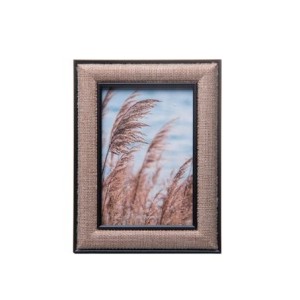 61668 PORTA RETRATO PRETO JUTE 10X15CM