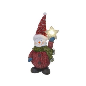 468-012 BONECO DE NEVE COM LUZ