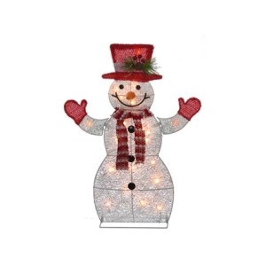 105-032 BONECO DE NEVE COM LUZ