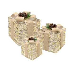 614-100 JOGO 3 CAIXAS COM LUZ