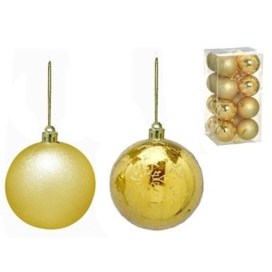 620-113 JOGO 16 BOLAS NATALINAS 8CM