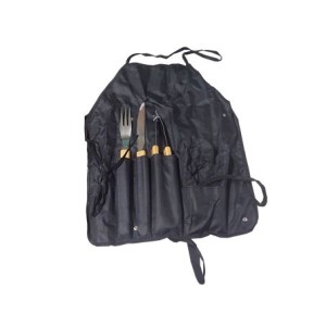 CA12716 KIT CHURRASCO 5PCS ESTOJO AVENTAL 48X58CM