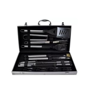 CA12222 KIT CHURRASCO 18PCS + MALETA ALUMINIO 
