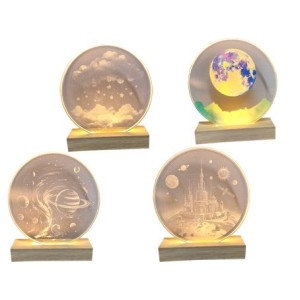 DT2769 ENFEITE DE MESA LUMINARIA PLANETAS 12CM