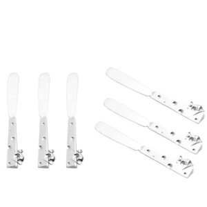 26072 CONJ 6PCS ESPATULAS P/QUEIJO MOUSE