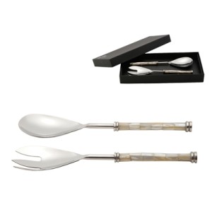 30318 CONJ 2PCS P/SALADA CLARA CABO MADRE PEROLA