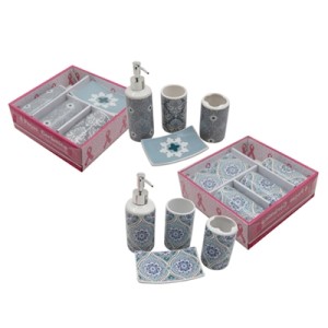 323 CONJUNTO PARA BANHEIRO 4 PCS CERAMICA