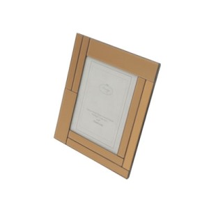 35604 PORTA RETRATO 13X18CM ROSE ESPELHADO