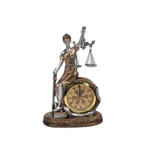 437-493755 DAMA DA JUSTICA COM RELOGIO