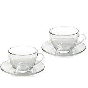 46268 JOGO 12 PCS P/CHA BASIC TRANSP 240ML