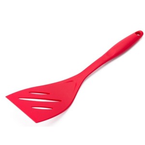 5528 ESPATULA PERFURADA VERMELHA 32CM NYLON